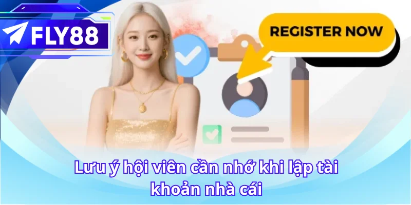 Lưu ý hội viên cần nhớ khi lập tài khoản nhà cái